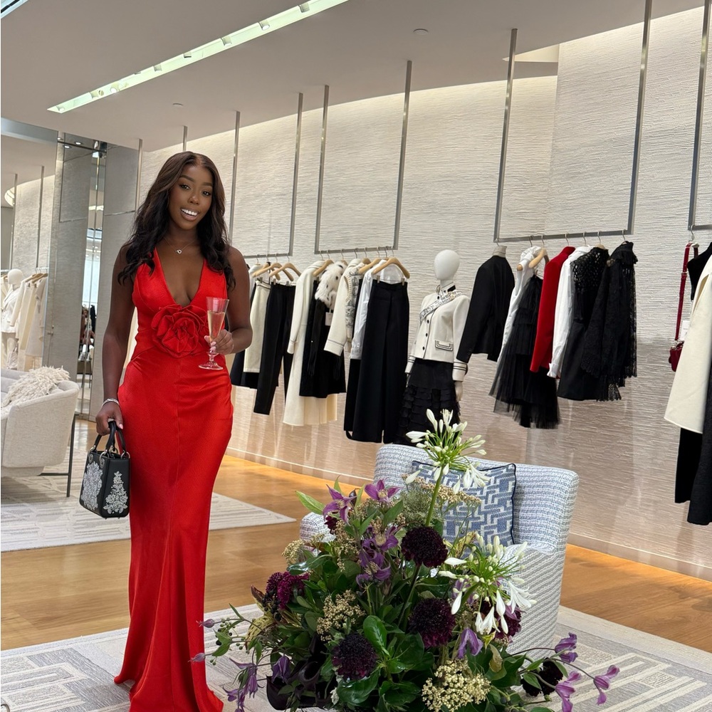Elegant Red Evening Gown